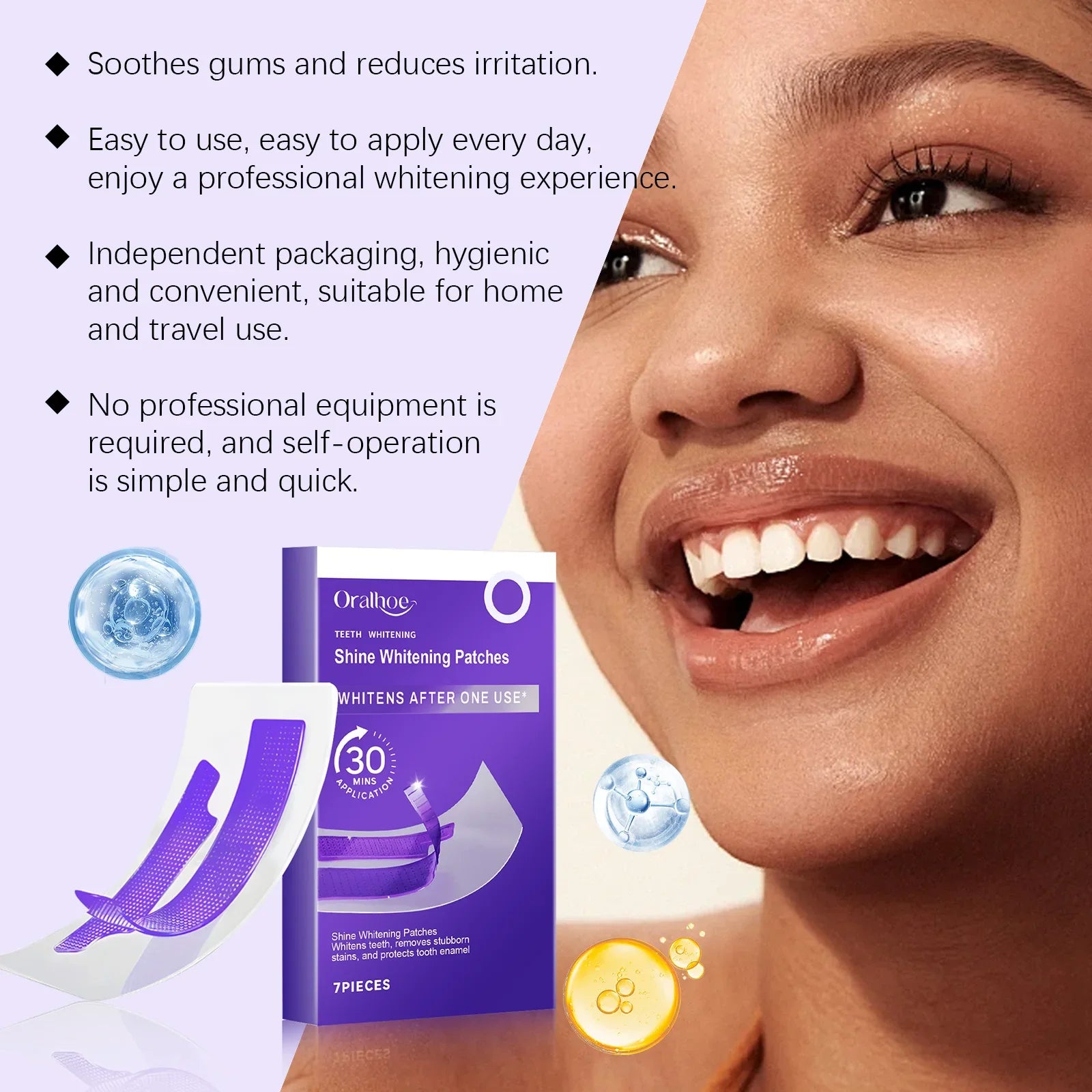 Brilliant Smile Purple Teeth Whitening Strips